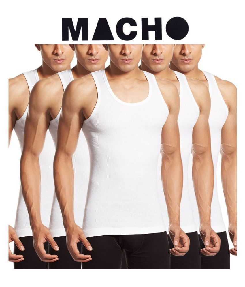     			Macho Multi Sleeveless Vests Pack of 5