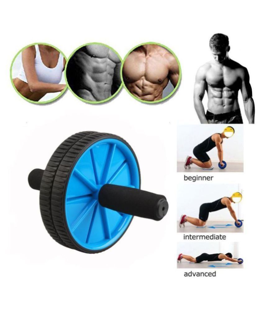Ab Wheel Roller & Tummy Trimmer Combo Abs Abdominal Home Gym Exercise