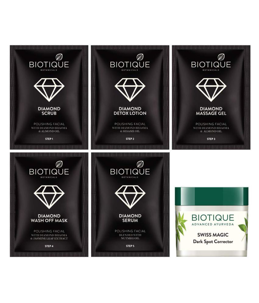 Biotique Diamond Facial Kit Facial Kit 260 G Pack Of 4 Buy Biotique