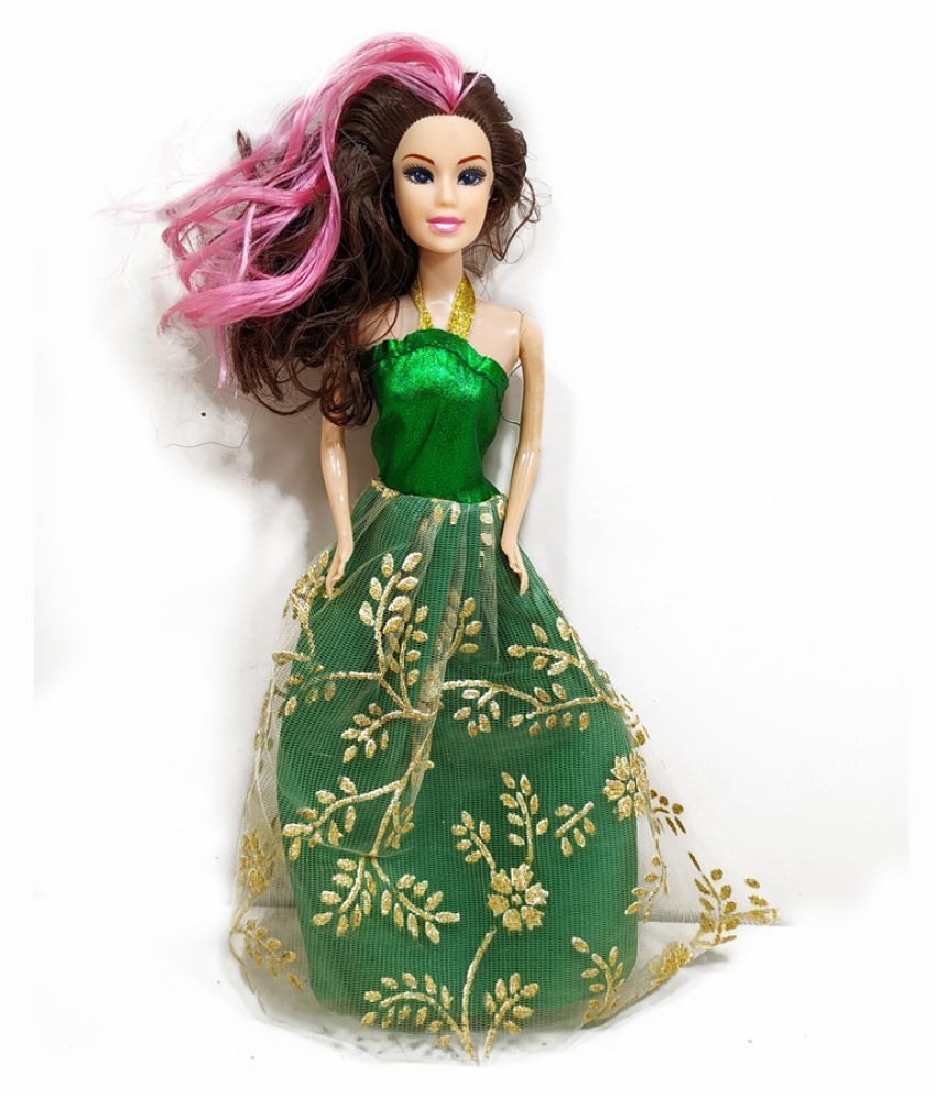 barbie in green dress