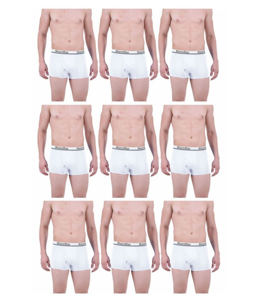     			Rupa White Trunk Pack of 9