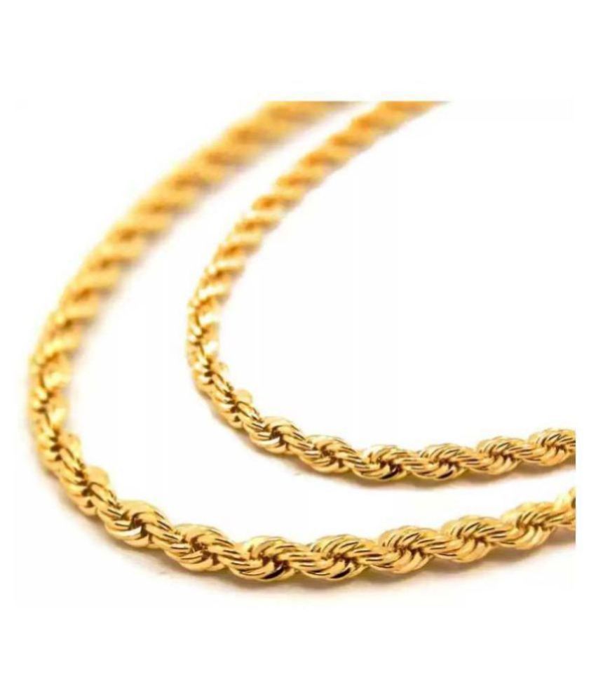 SAVESA Gold Plated Rope Chain Buy SAVESA Gold Plated Rope Chain Online