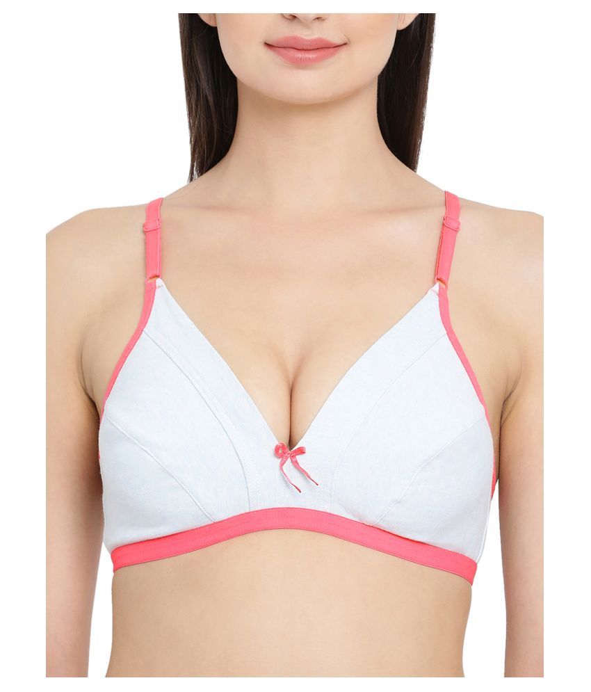     			Clovia Cotton Plunge Bra - Blue