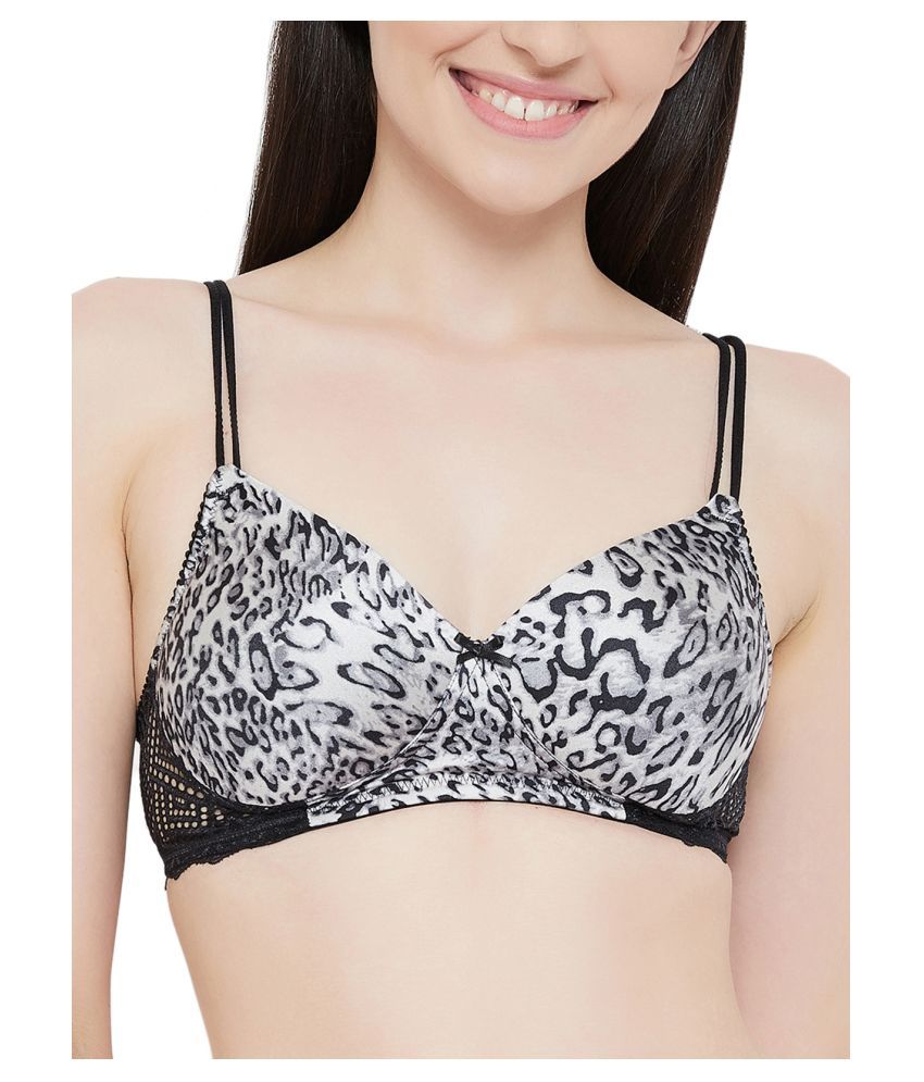     			Clovia Net/Mesh T-Shirt Bra - Black