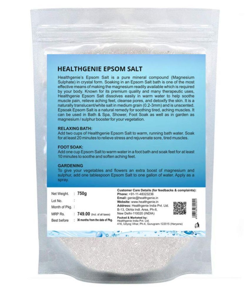 Healthgenie Crystal Epsom Salt 1 kg Buy Healthgenie Crystal Epsom Salt