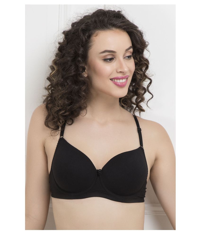     			Clovia Cotton T-Shirt Bra - Black