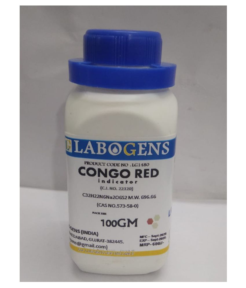     			LABOGENS CONGO RED indicator 100GM