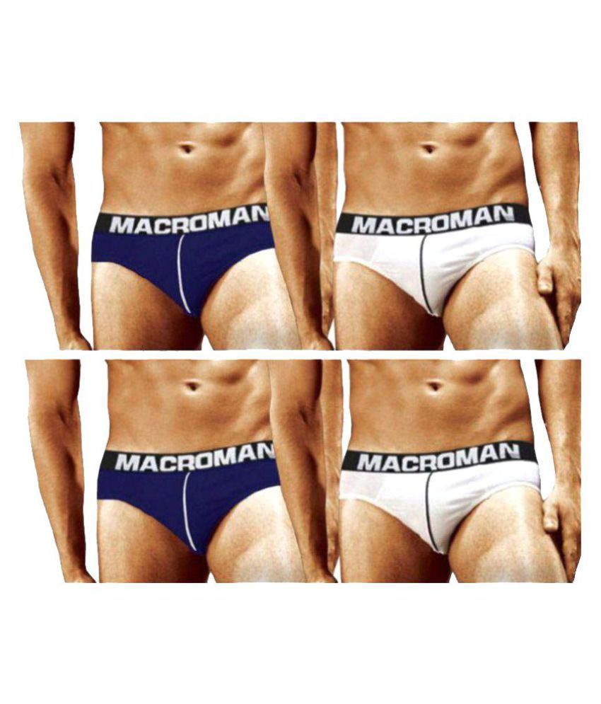     			Macroman Multi Brief Pack of 4