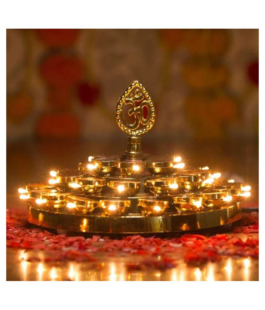 Diwali Diya Set Home Decoration Light Diya String Lights Gold: Buy