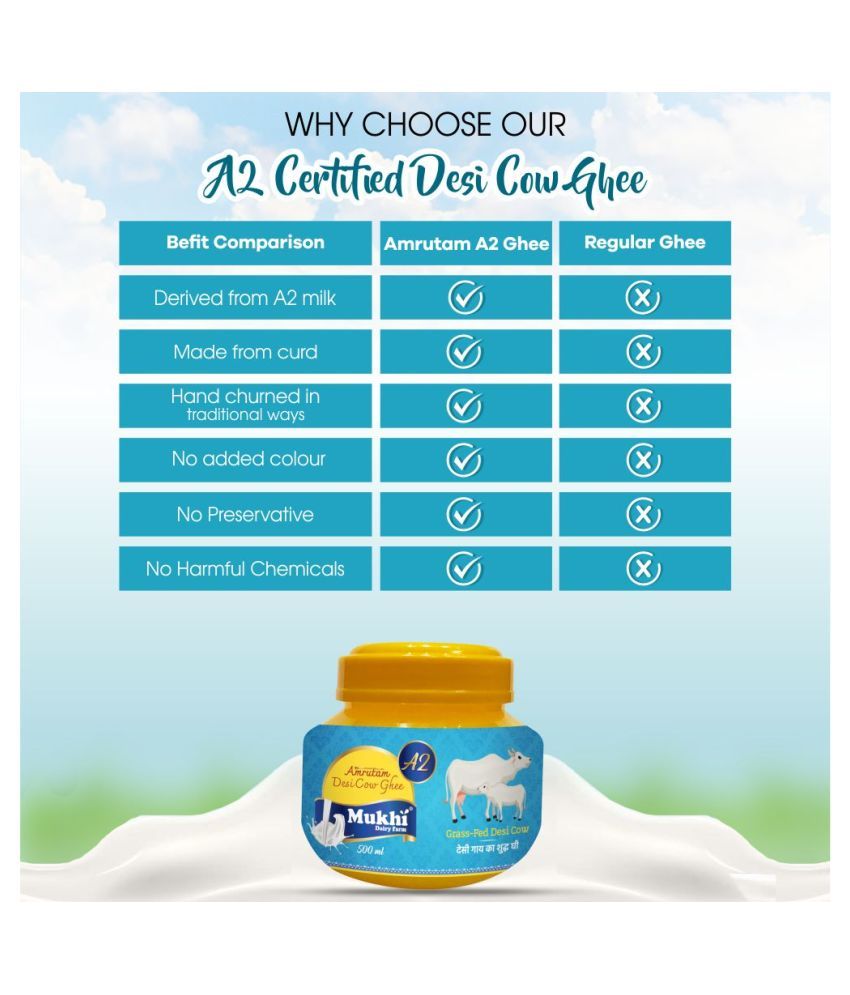 Amrutam High Nutritional Value 100 Pure Cow Ghee Ghee 250 mL Buy