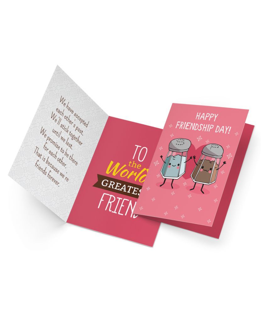 GIFTICS Happy Friendship Day Greeting Card for Friends on Friendship