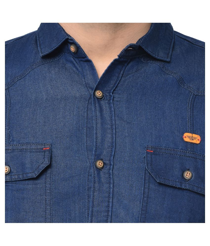 ATM SHIRT Denim Blue Shirt - Buy ATM SHIRT Denim Blue Shirt Online at Best Prices in India on 