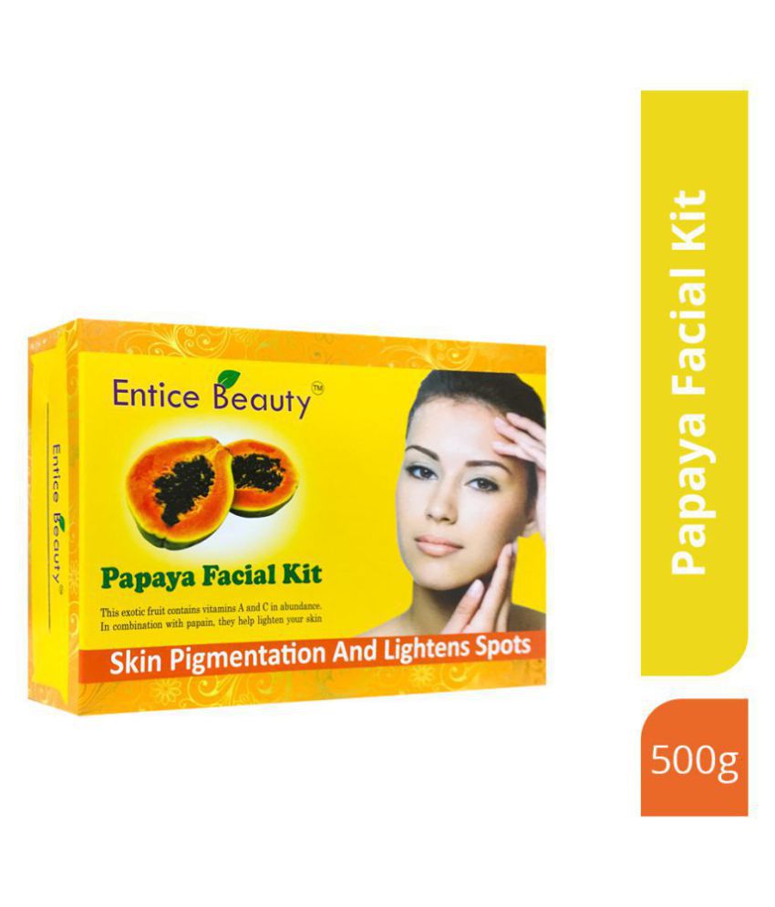 Entice Beauty Papaya Facial Kit Extra Glow Facial Kit 500 G Buy Entice Beauty Papaya Facial