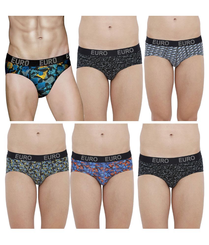     			Euro Multi Brief Pack of 6