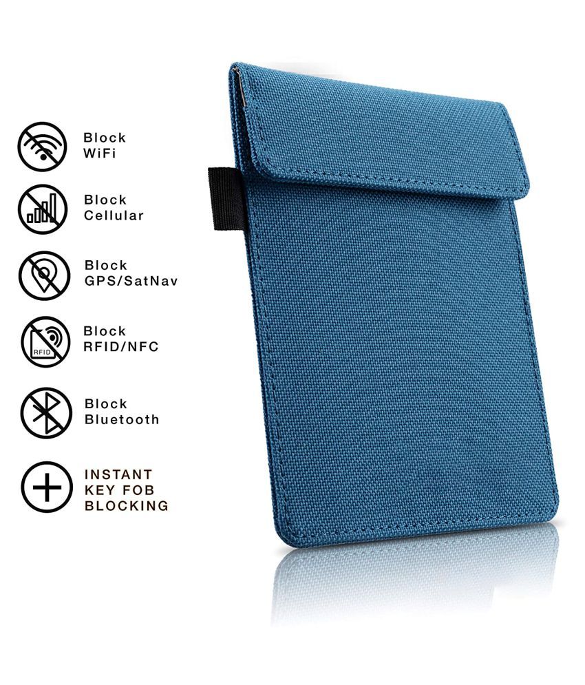 Silent Pocket Fabric Blue Formal Anti-theft Wallet: Buy Online at Low ...