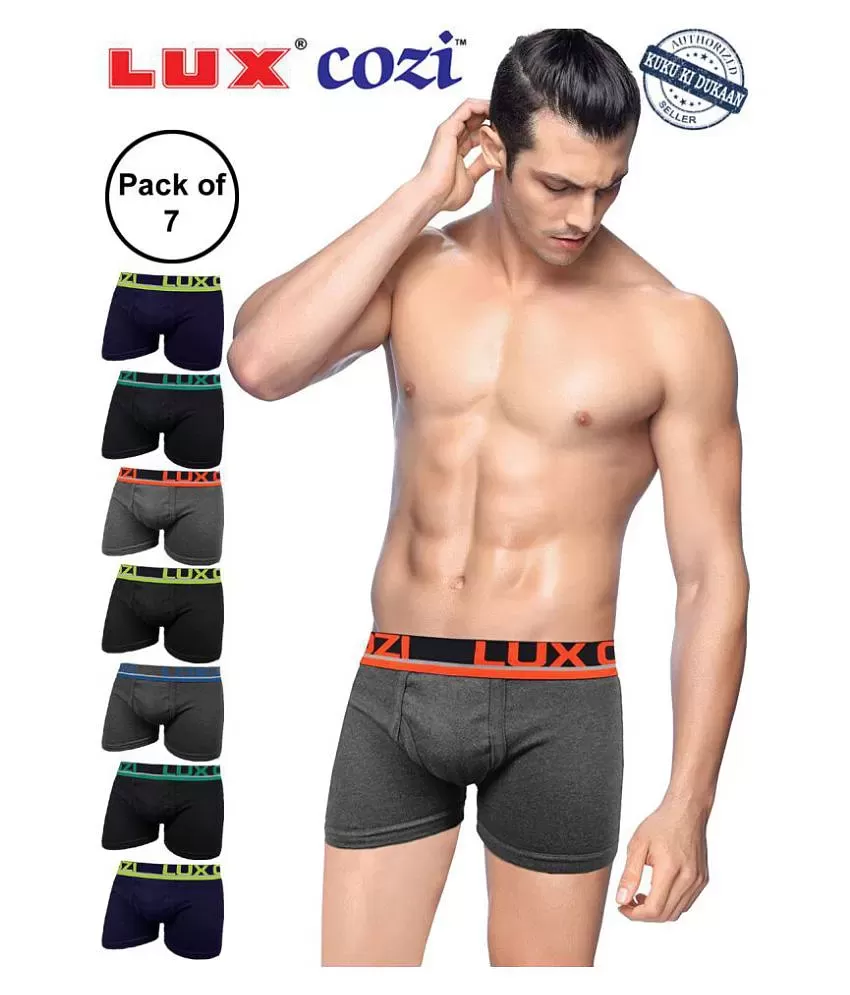 Buy Elegant Cotton Contrast Rib Trunks For Men- Pack Of 2 Online In India  At Discounted Prices
