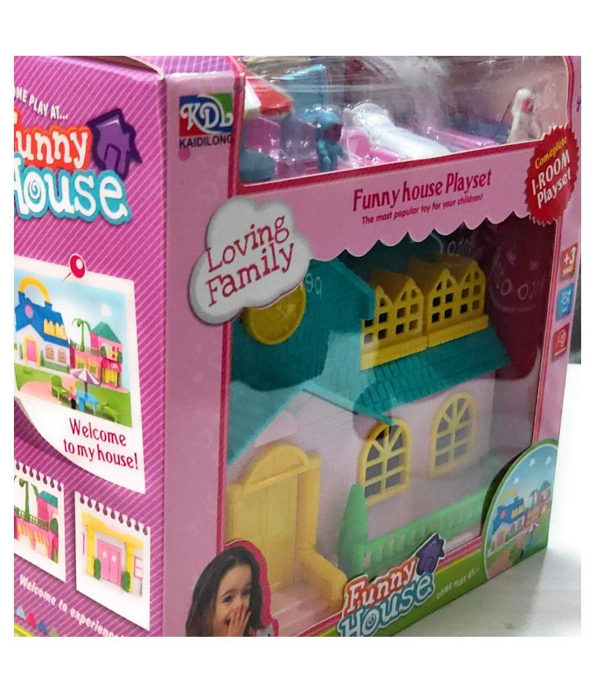 barbie doll play house set