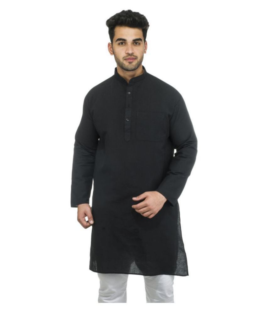 black khadi shirt