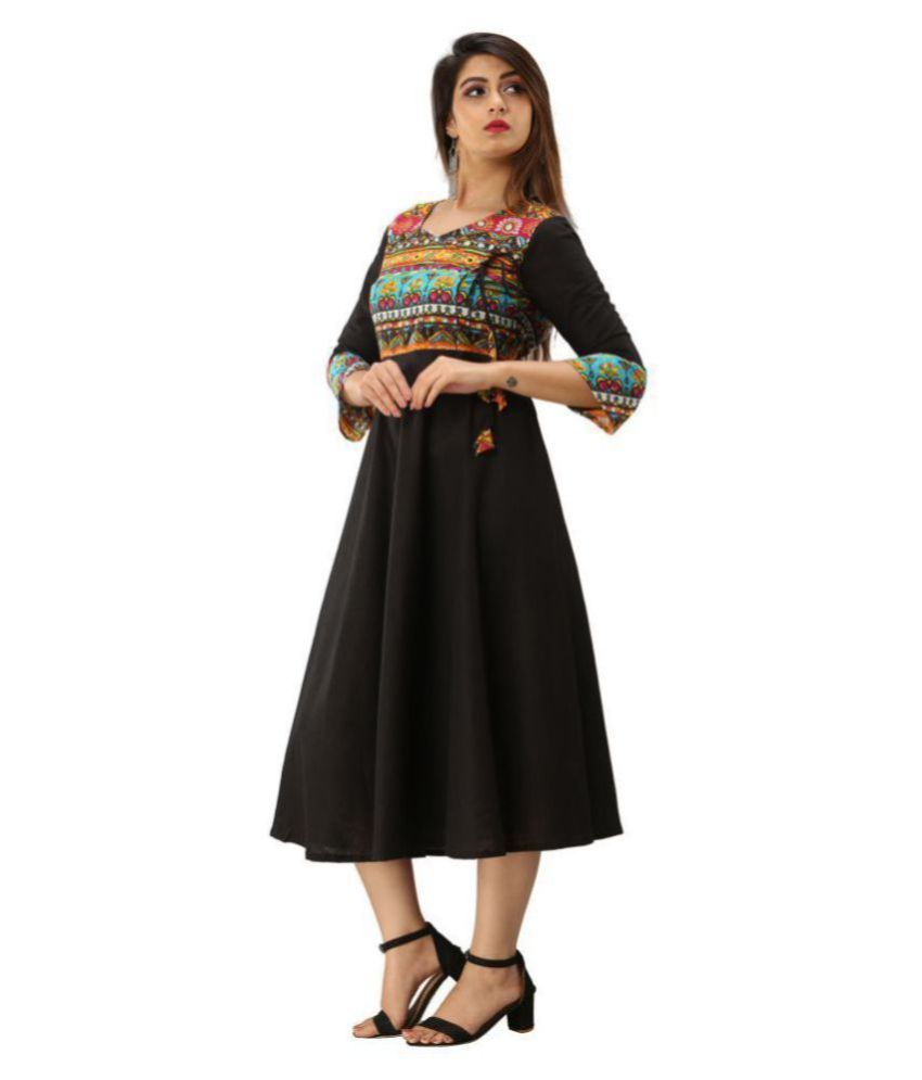 black full sleeve anarkali