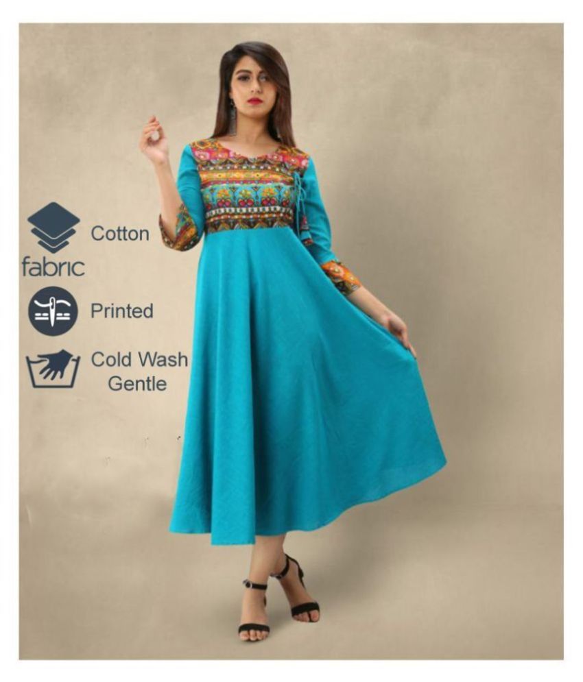 anarkali kurtis cotton