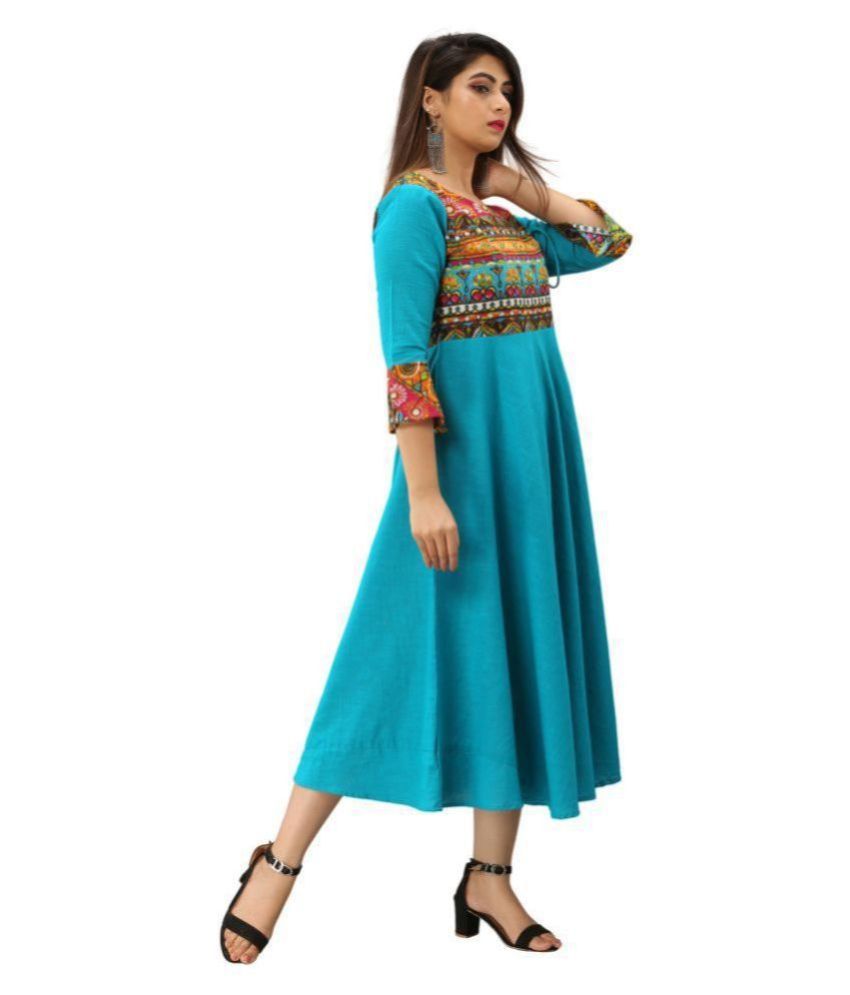 anarkali cotton kurti