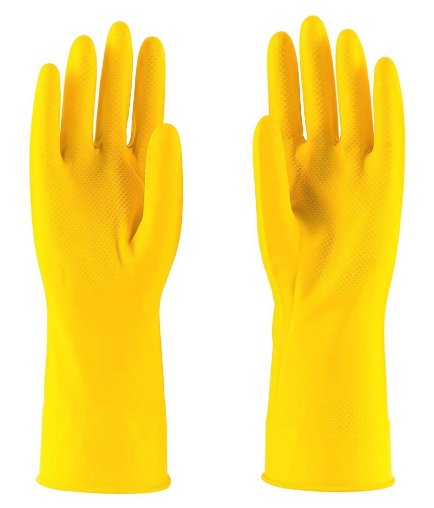 QUICK HOME Rubber X-Large Cleaning Glove 1 PAIR GLOVES: Buy QUICK HOME ...