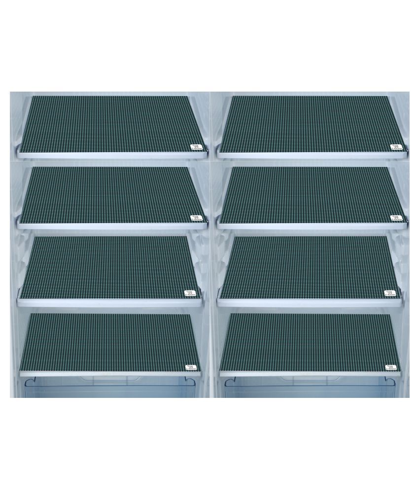     			E-Retailer Set of 8 PVC Gray Fridge Mats