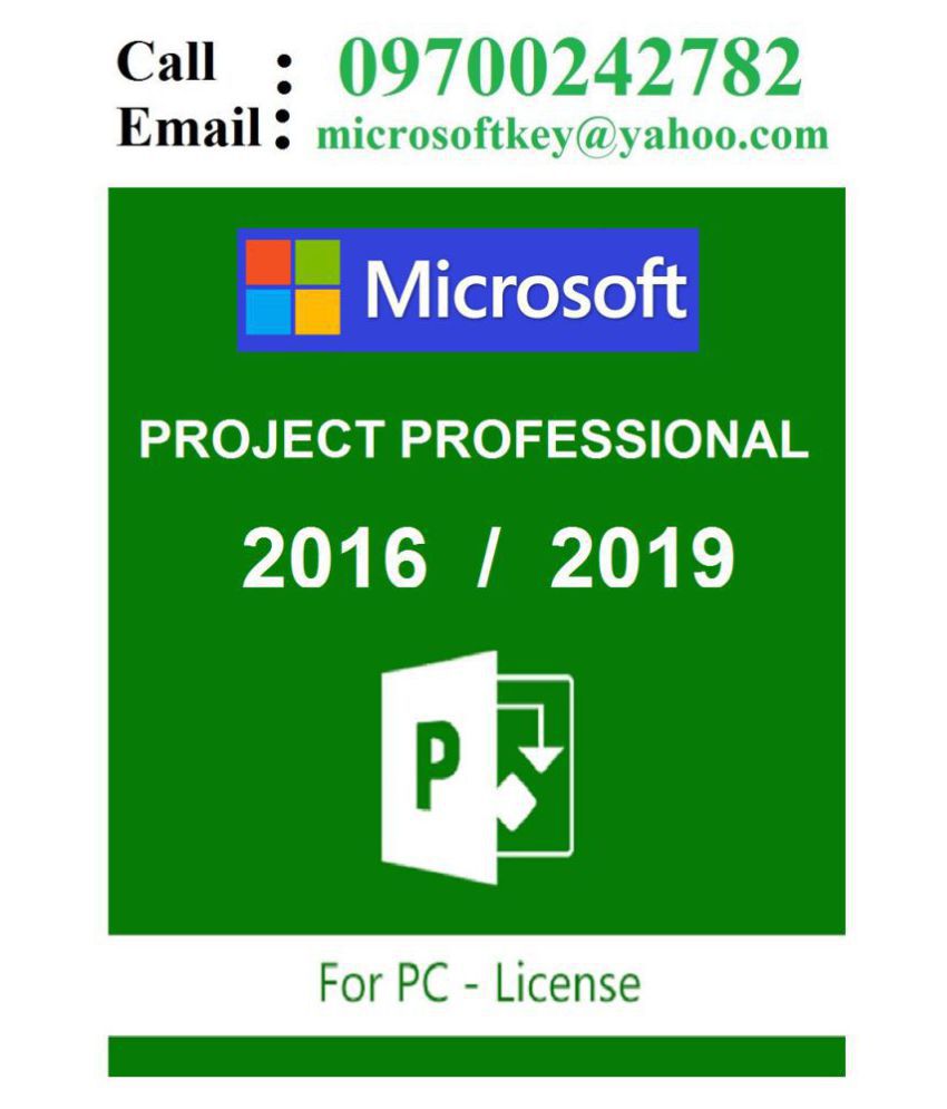 Microsoft Project 19 16 Professional 32 64 Bit Genuine Retail License Key For Life Time Validity In 2 Minutes Call Buy Online At Low Price In India Snapdeal