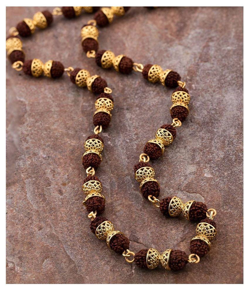 Dare by Voylla Rudraksha Beaded Men's Chain: Buy Dare by Voylla ...