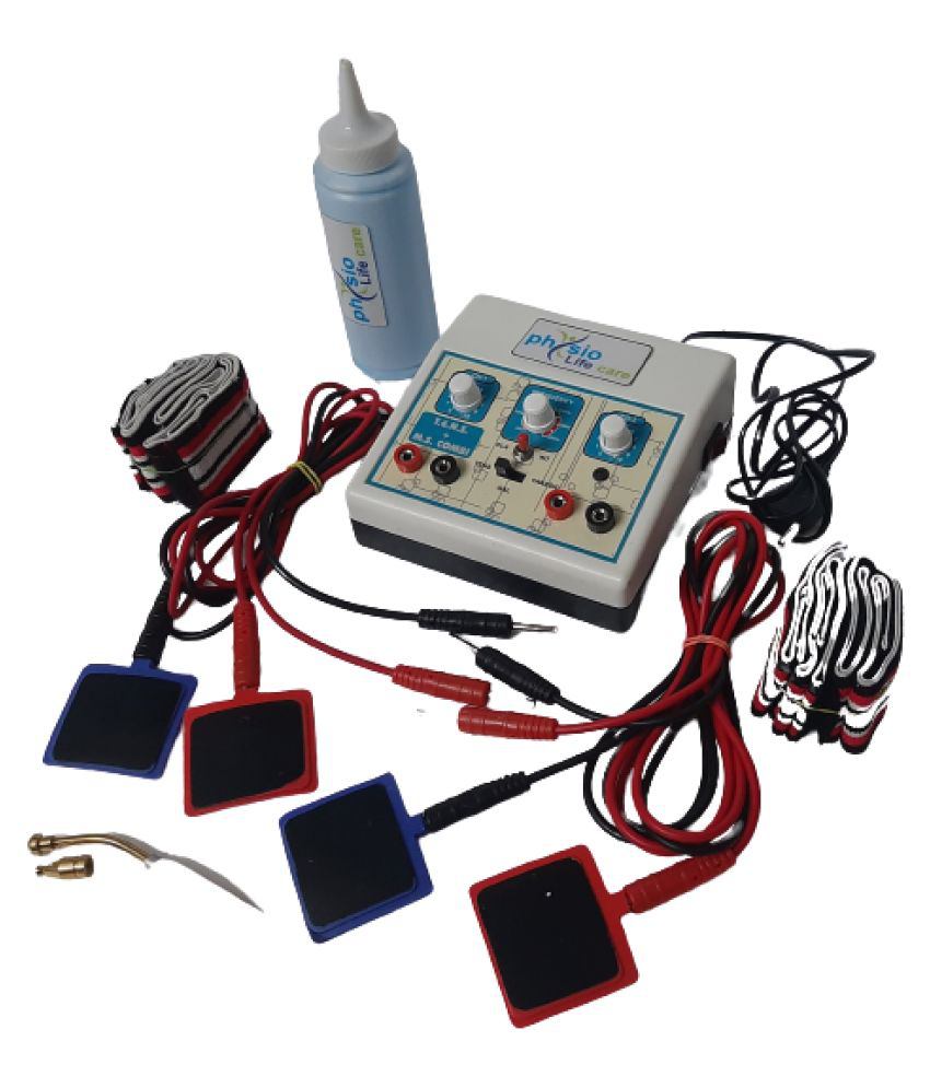 PHYSIO LIFE CARE Mini  (Tans +MS Combination Electro Physiotherapy solutions White Electro Therapy Mini Muscle Stimulator