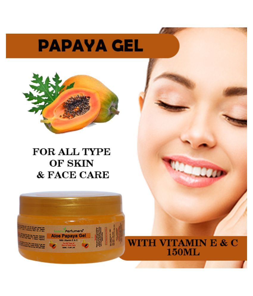 Saanvi Perfumers Papaya Gel 150ML With Vitamin E & C For Skin Body Wash