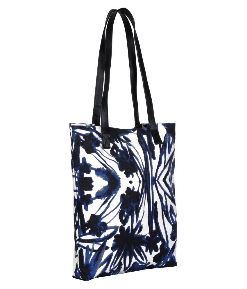 Anekaant Navy Blue Canvas Tote Bag - Buy Anekaant Navy Blue Canvas Tote ...