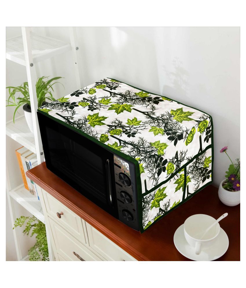     			E-Retailer Single Polyester Green Microwave Oven Cover -