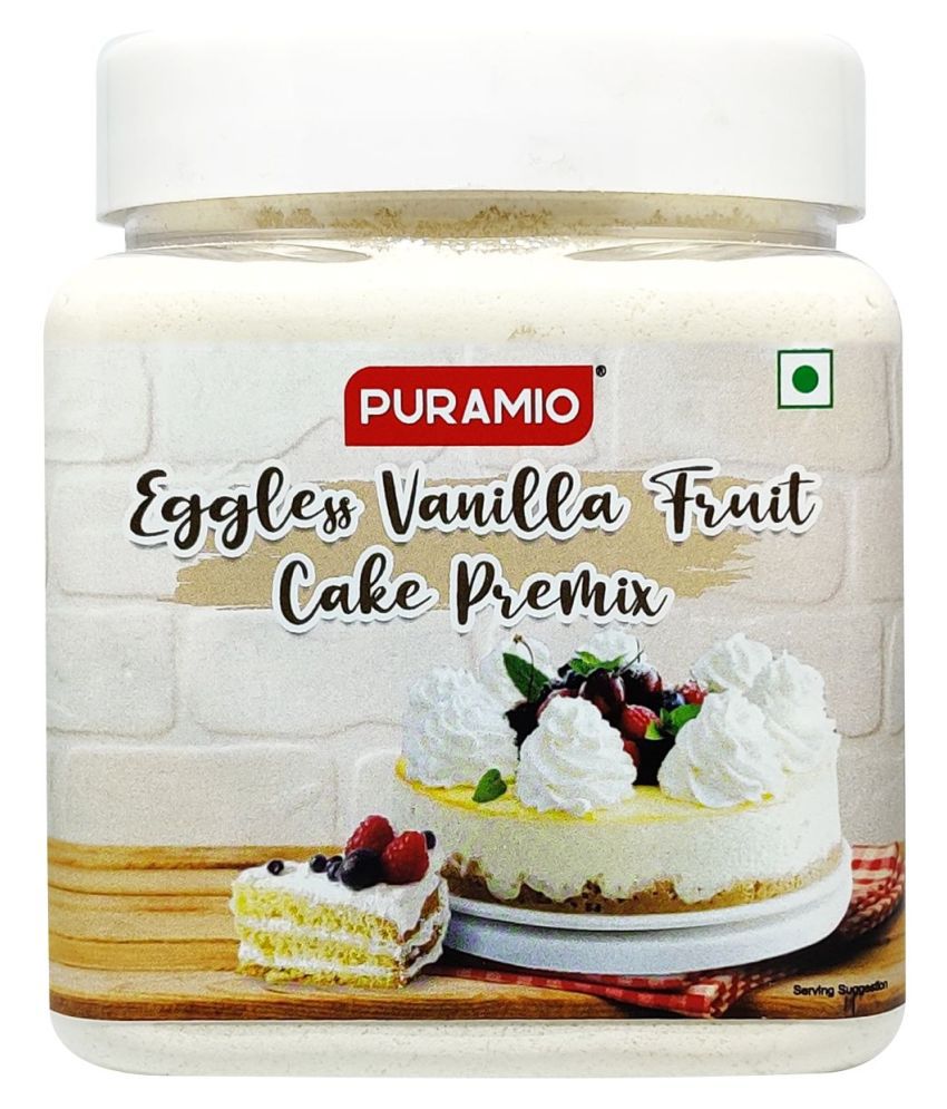 PURAMIO Eggless Vanilla Fruit Cake Premix 350 g
