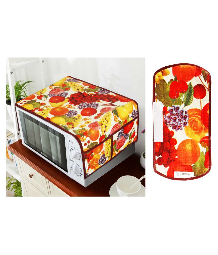     			E-Retailer Set of 2 PVC Multi Microwave Oven Cover -