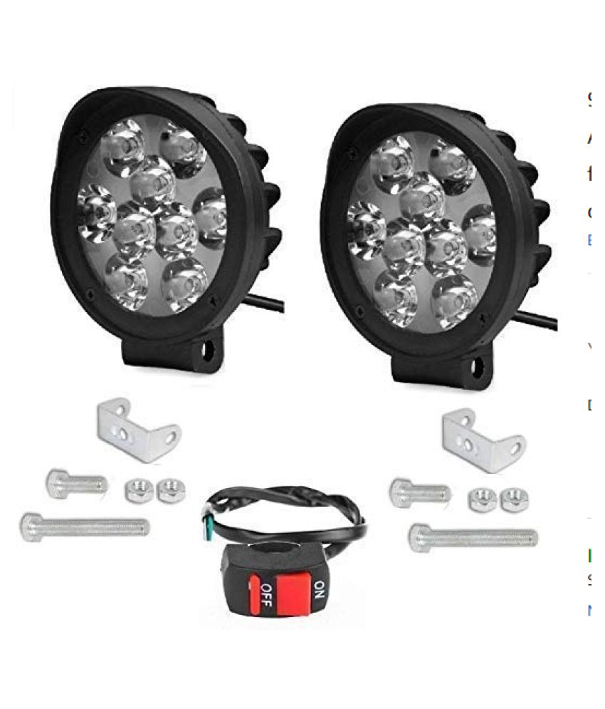 9 LED Round Fog Light Off Road Driving Waterproof 3 inches Spot Lamp
