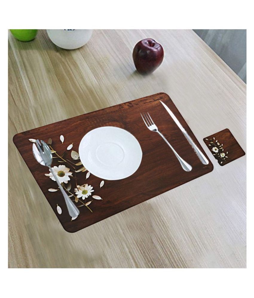     			CreadCraft Set of 6 PVC Table Mats