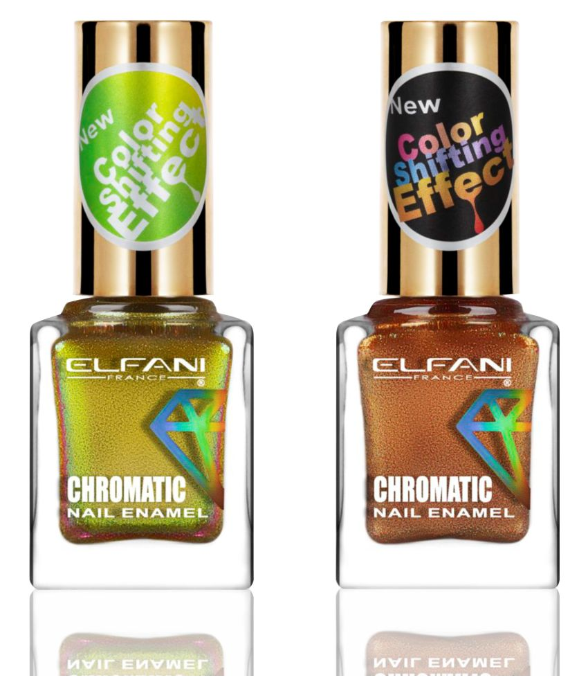     			Elfani Nail Polish Multi Multichrome Pack of 2 18 mL