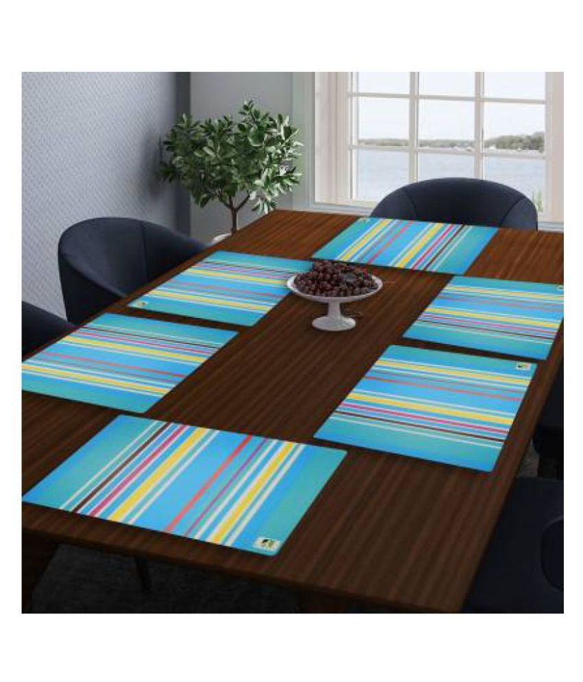     			CreadCraft Set of 6 PVC Table Mats