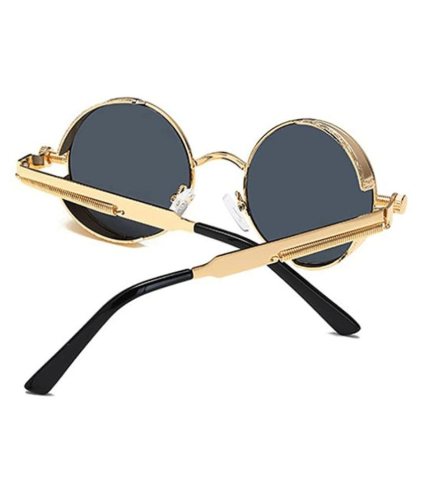 Awestuffs Black Round Sunglasses Retro Steampunk Buy Awestuffs 