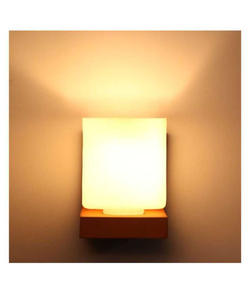     			AFAST Designer Wall Chair Glass Wall Light White - Pack of 1
