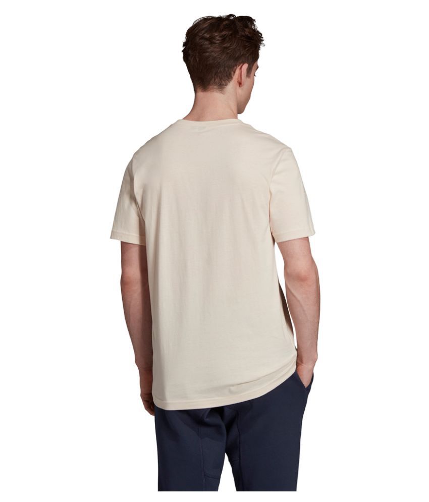 Adidas Beige Cotton T-Shirt - Buy Adidas Beige Cotton T-Shirt Online at ...