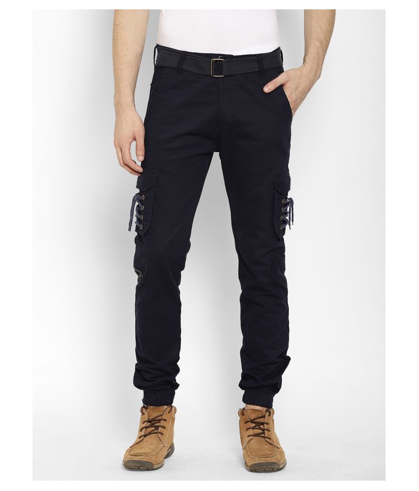 navy blue cargos