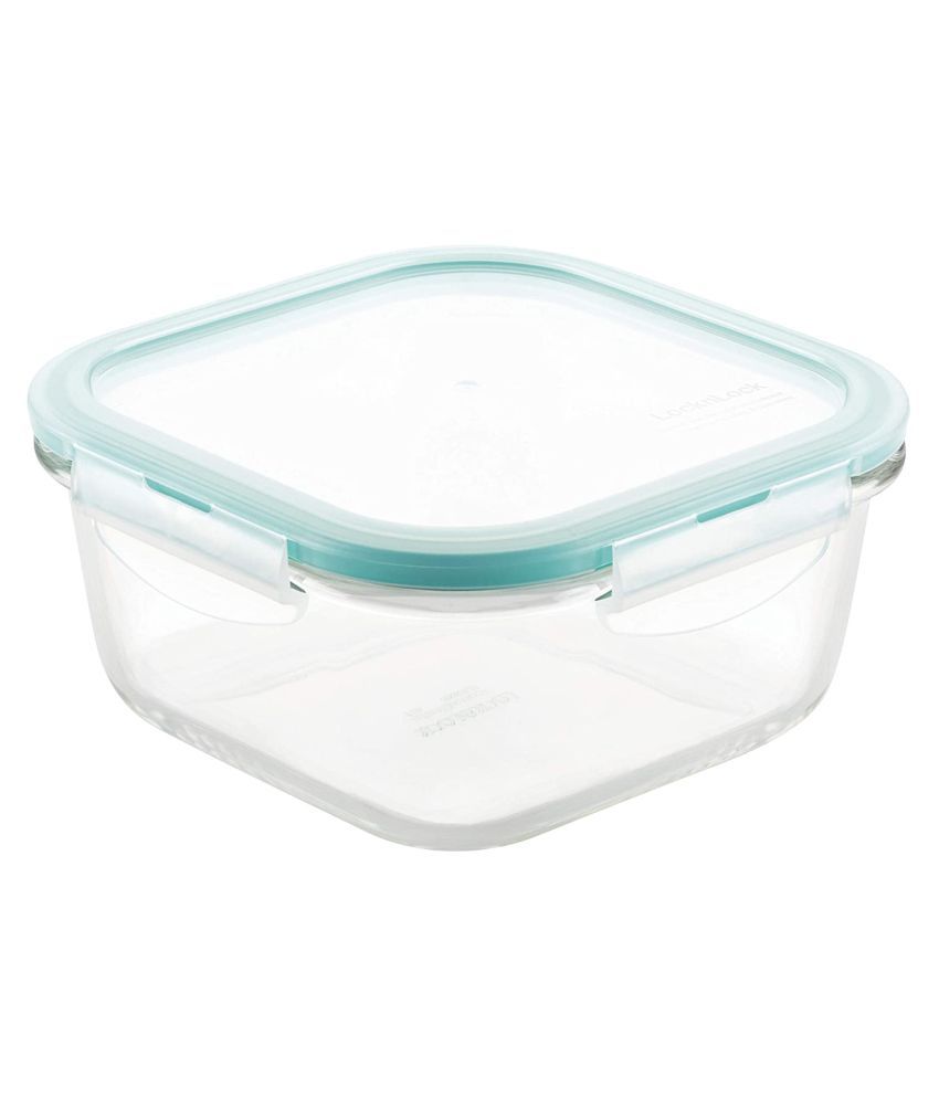 Lock &amp; Lock Glass Food Container Set of 1 591 mL: Buy Online at Best ...