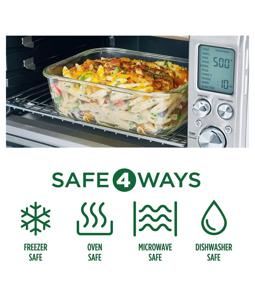 Lock & Lock Glass Food Container Set of 1 1000 mL Buy Online at Best