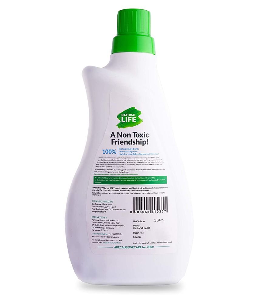 Natural Life Hypoallergenic Liquid Baby Laundry Detergent