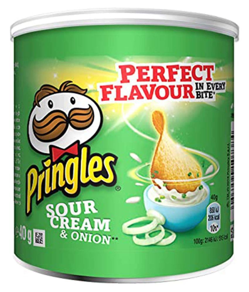 Pringles Sour Cream & Onion Pop & Go Potato Chips 40 g: Buy Pringles ...