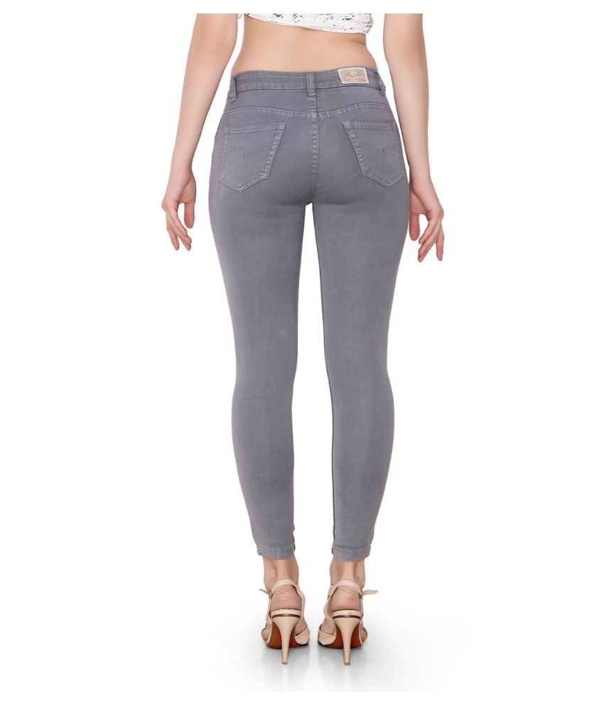 Buy Flirt Nx Denim Lycra Jeans - Grey Online at Best Prices in India ...