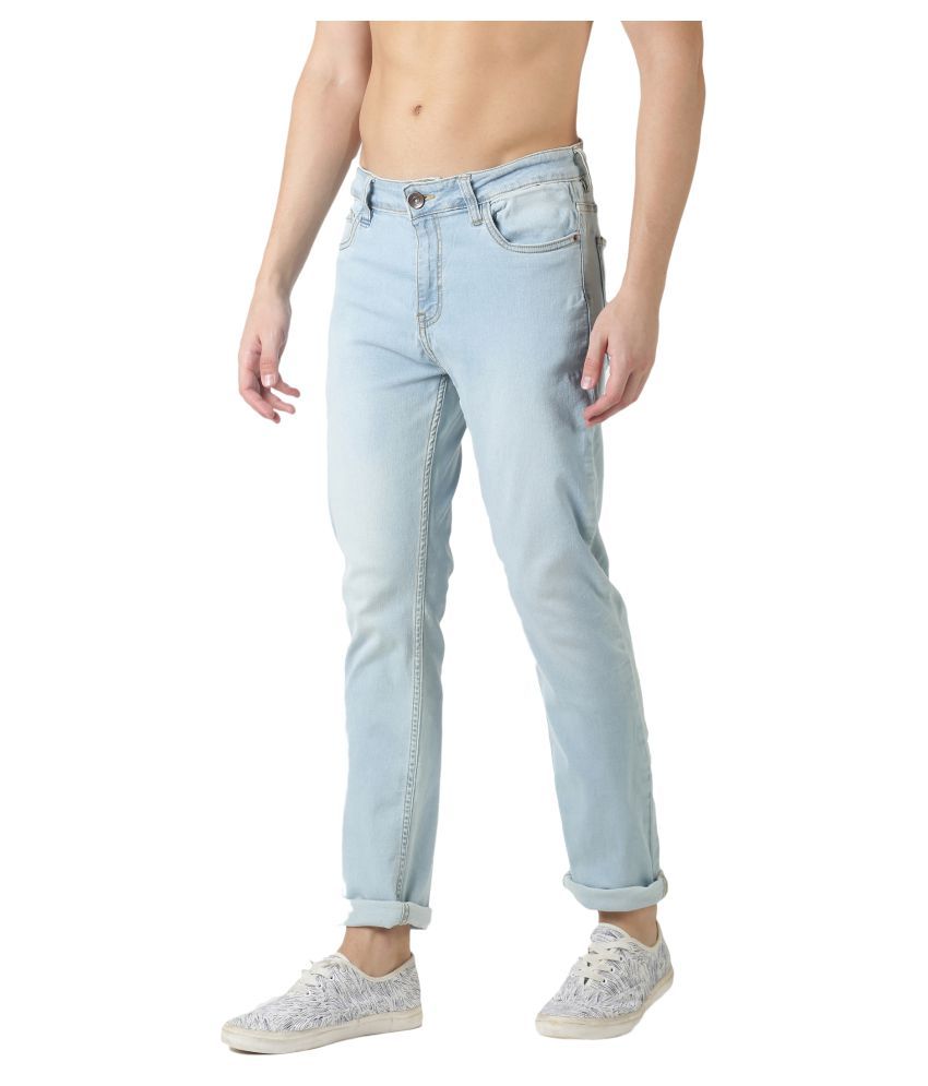 light blue slim jeans