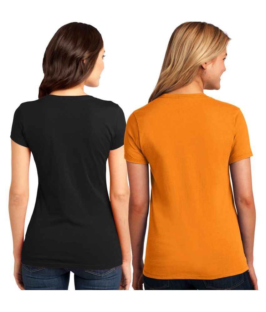 ladies black cotton t shirt